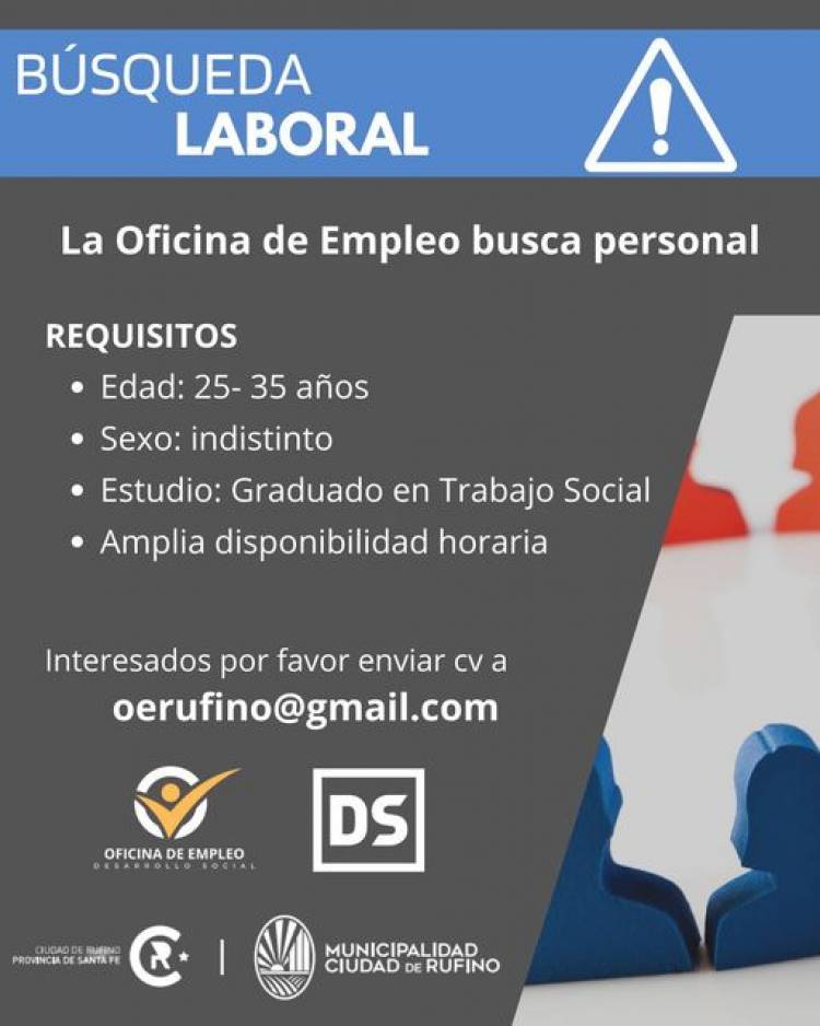 LA OFICINA DE EMPLEO BUSCA PERSONAL