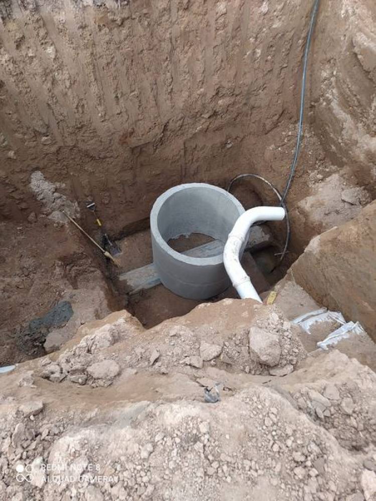 INTENDENTE NATALIO LATTANZI TRABAJANDO EN OBRA DE CLOACAS