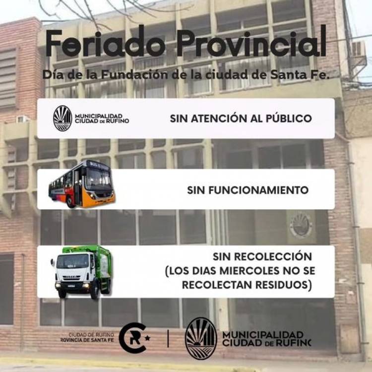 FERIADO PROVINCIAL