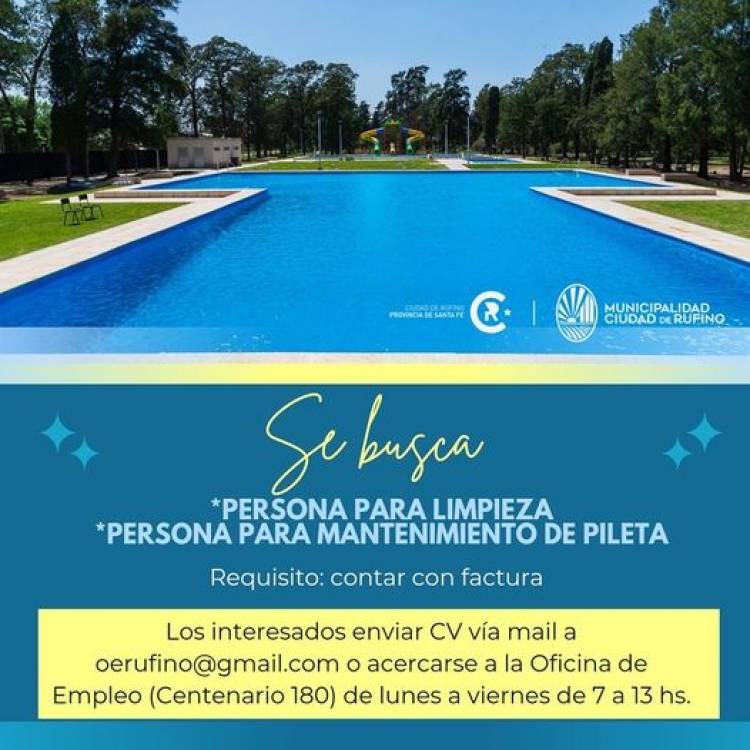 IMPOTANTE: PERSONAL PILETA