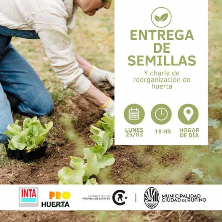 ENTREGA DE SEMILLAS Y CHARLA