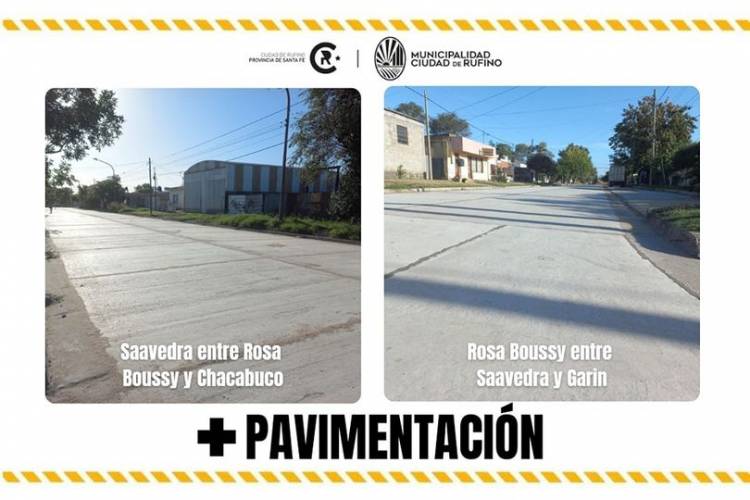DOS NUEVAS CUADRAS PAVIMENTADAS
