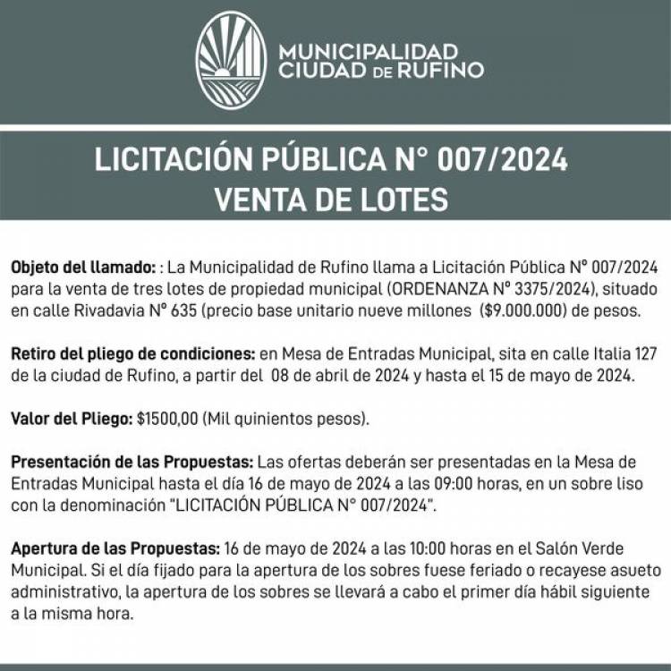 VENTA DE LOTES