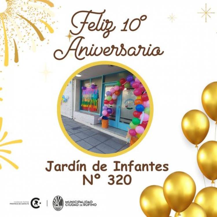 FELIZ CUMPLEAÑOS JARDIN DE INFANTES N° 320