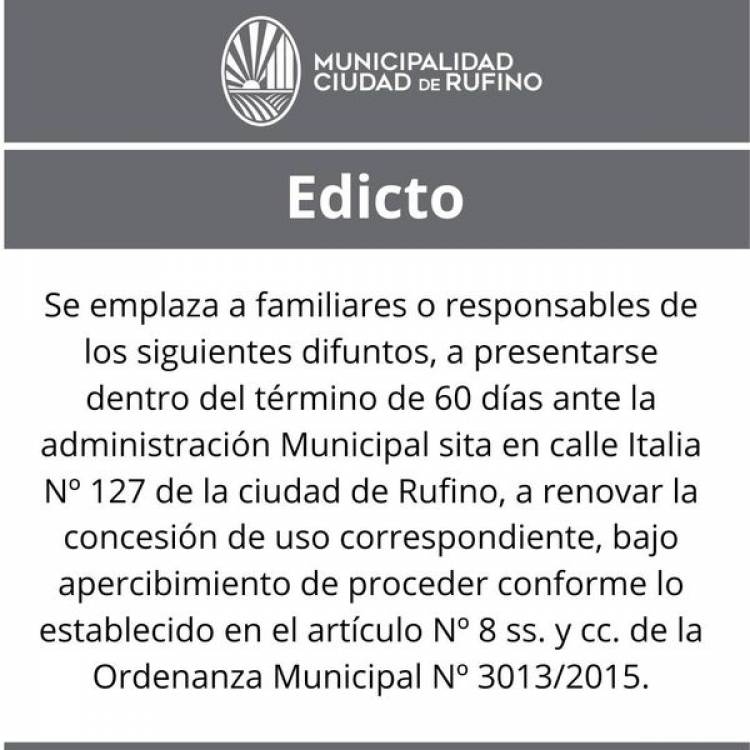 EDICTO