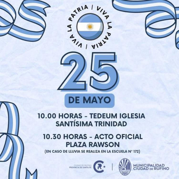 25 DE MAYO_ TEDEUM Y ACTO OFICIAL