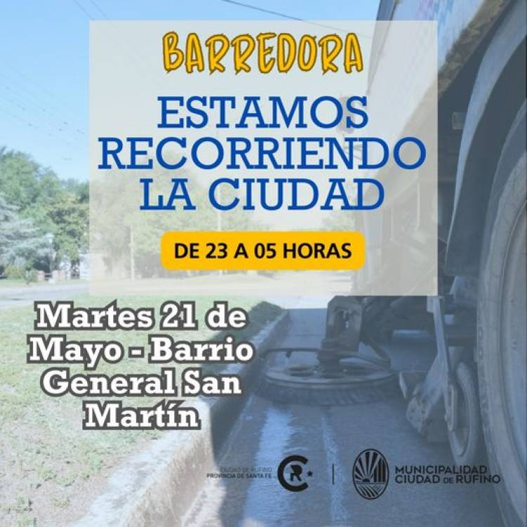 LA BARREDORA RECORRE LA CIUDAD
