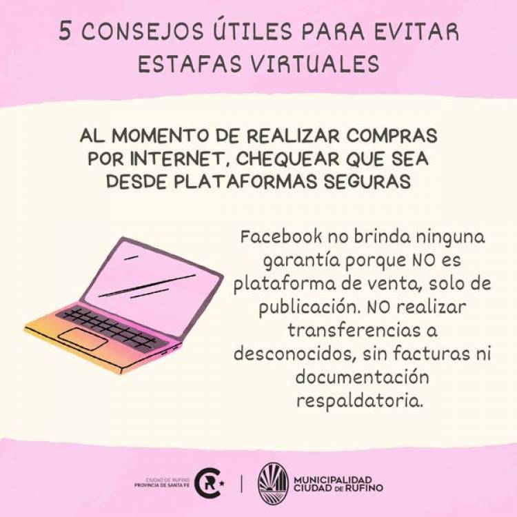 5 CONSEJOS PARA EVITAR LAS ESTAFAS  VIRTUALES