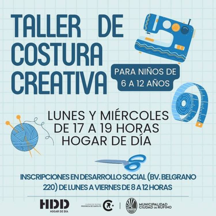 TALLER DE COSTURA CREATIVA PARA NIÑOS