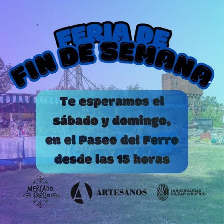 ESTE FINDE ESTAMOS DE FERIA