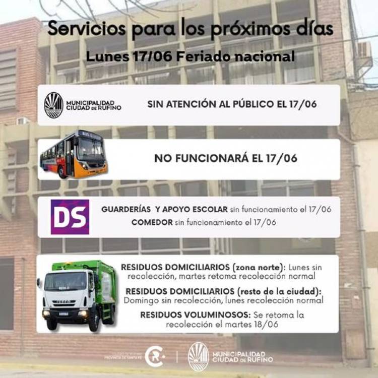 SERVICIOS FIN DE SEMANA