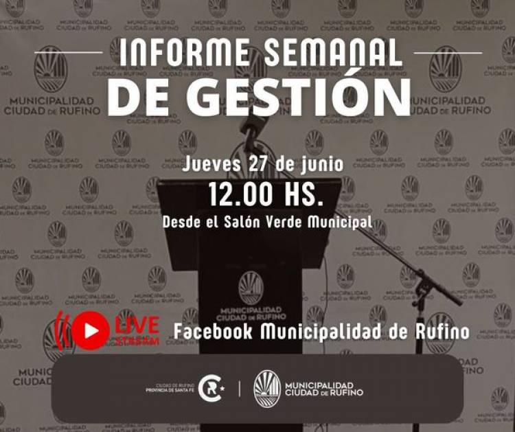 DECIMOPRIMER INFORME SEMANAL DE GESTION
