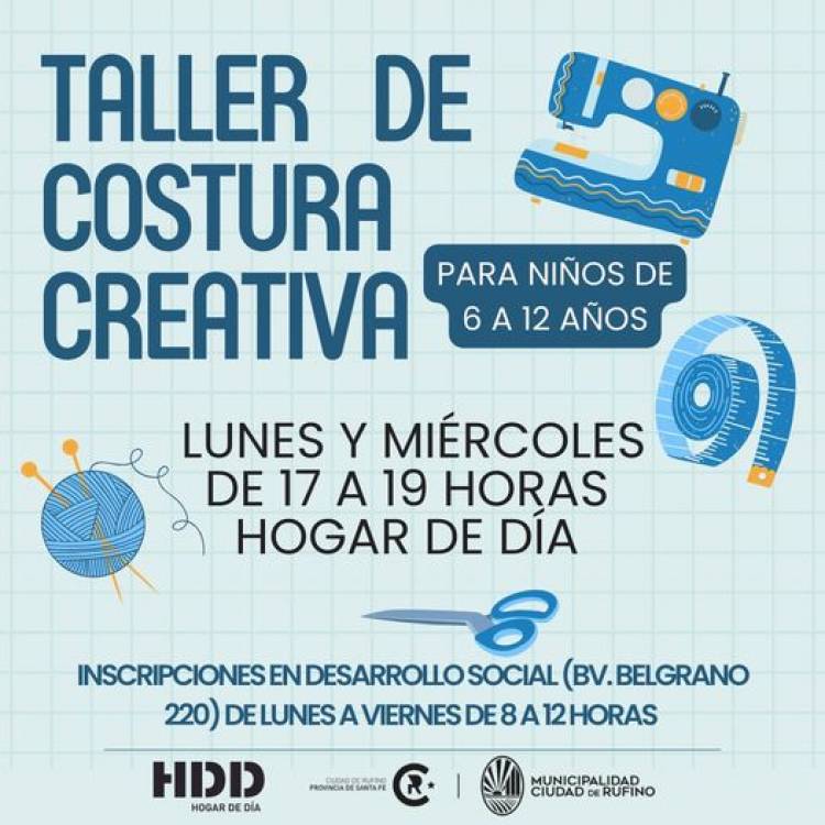 ARRANCAMOS EN AGOSTO...!!! TALLER DE COSTURA CREATIVA PARA NIÑOS
