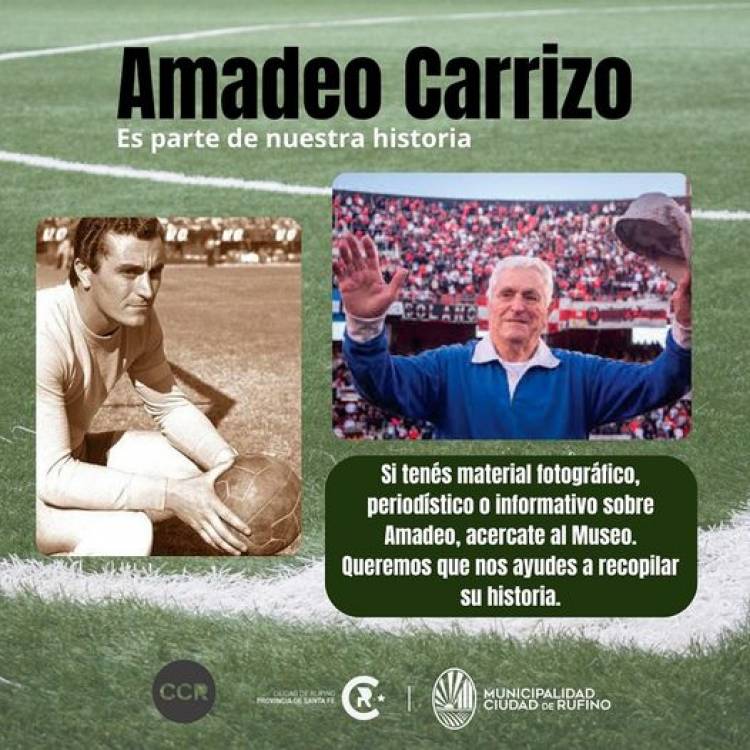 AMADEO CARRIZO ES PARTE DE NUESTRA HISTORIA