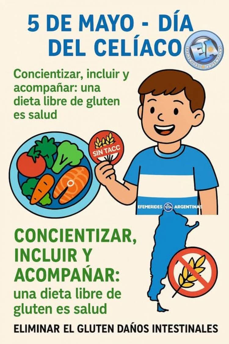 5 DE MAYO: DIA INTERNACIONAL DEL CELIACO