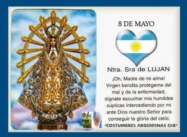 8 DE MAYO: DIA DE LA VIRGEN DE LUJAN