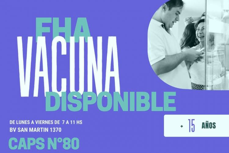 VACUNA DISPONIBLE: CAPS RUFINO N°  80