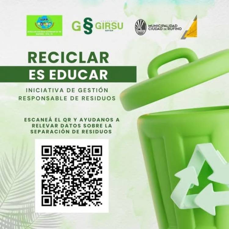 PLANTA DE RECICLADO DE RUFINO: ENTRE TODOS PODEMOS...!!!