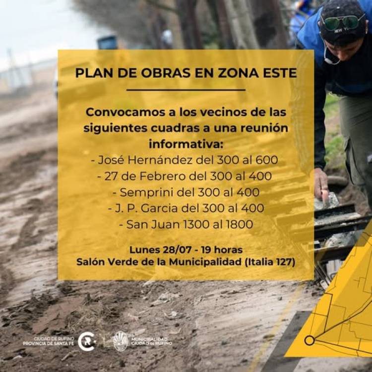 HOY: CONVOCATORIA A VECINOS DE ZONA ESTE