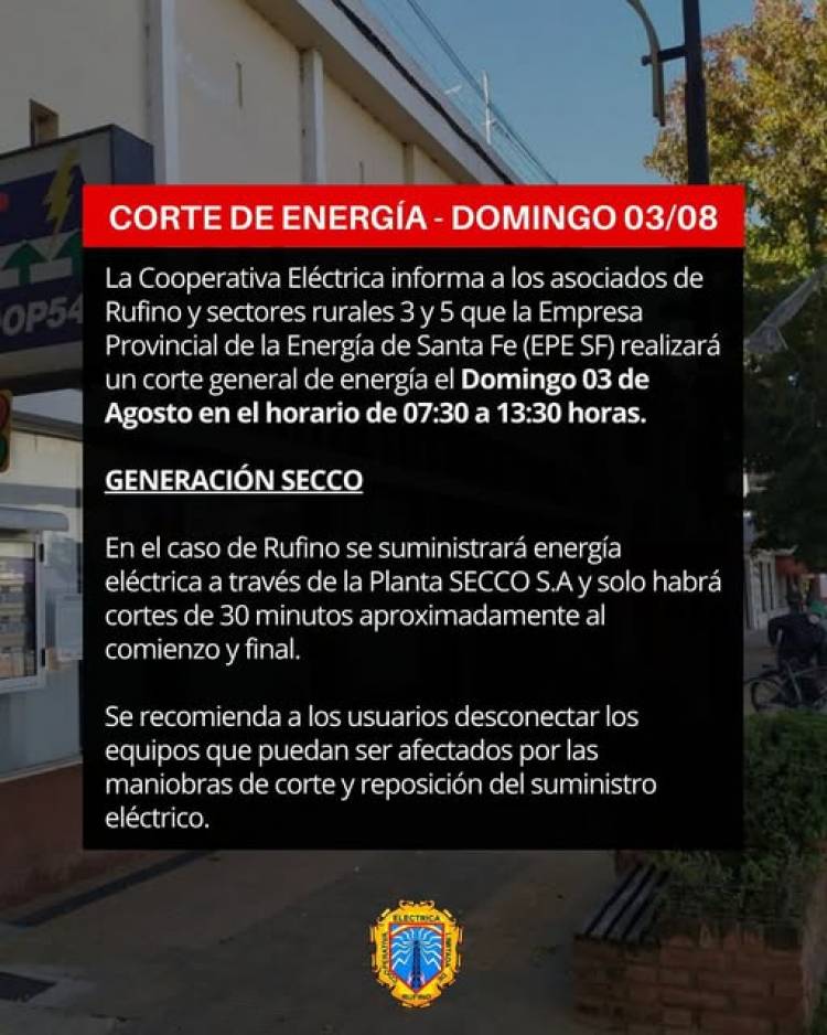CELR: CORTE DE ENERGIA ELECTRICA
