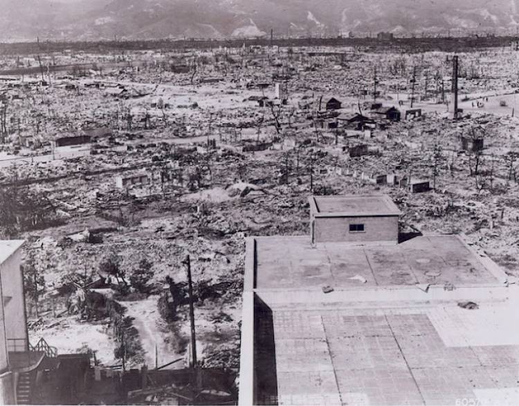 ASI QUEDO HIROSHIMA LUEGO DE LA EXPLOSION DE LA BOMBA ATOMICA EL 6 DE AGOSTO DE 1945 (8H 16M 43S )