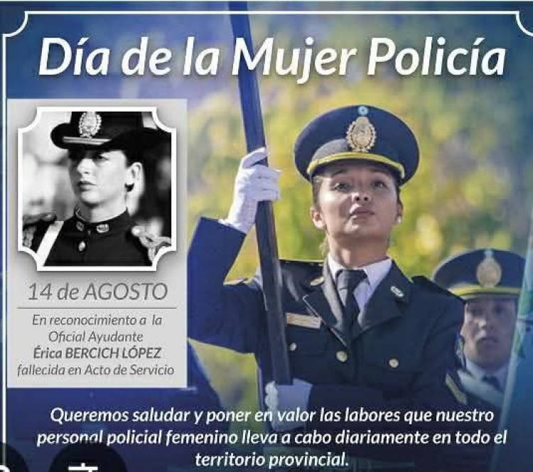 14 DE AGOSTO: DIA DE LA MUJER POLICIA
