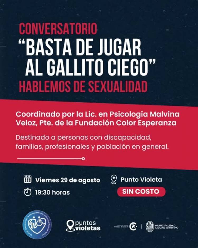 CONVERSATORIO: "BASTA DE JUGAR AL GALLITO CIEGO"