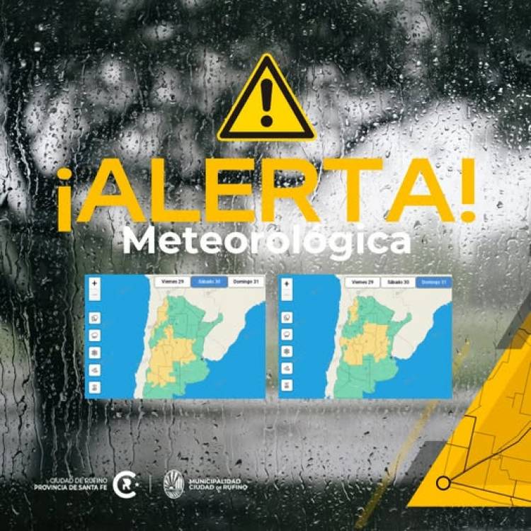 IMPORTANTE: ALERTA METEOROLOGICO