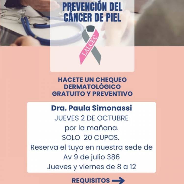 LALCEC: PREVENCION CANCER DE PIEL