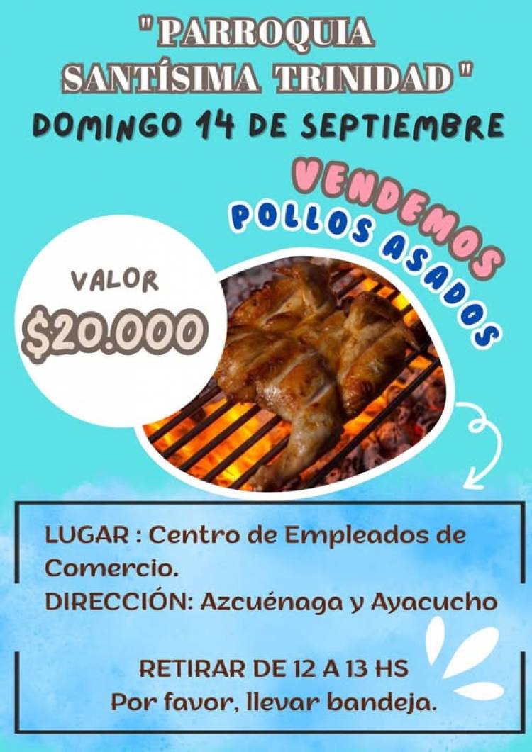 PARROQUIA SANTISIMA TRINIDAD: GRAN POLLADA...!!!