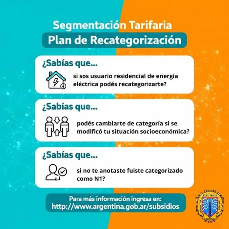 CELR: SEGMENTACION TARIFARIA- PLAN DE RECATEGORIZACION