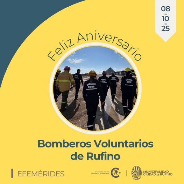 FELIZ CUMPLEAÑOS BOMBEROS DE RUFINO