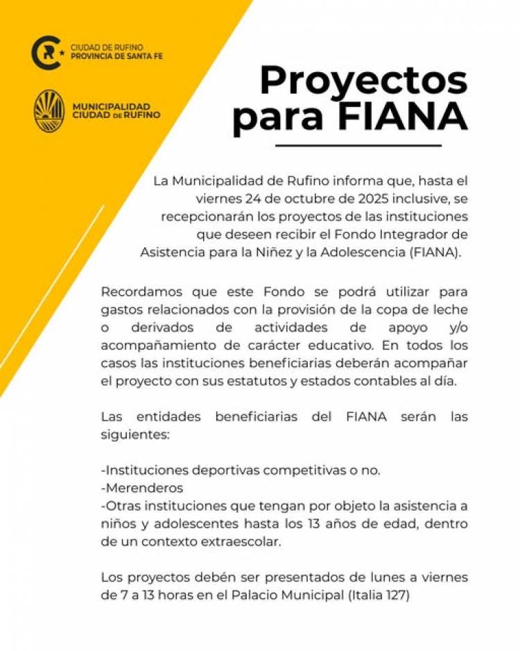 PROYECTOS DE FIANA