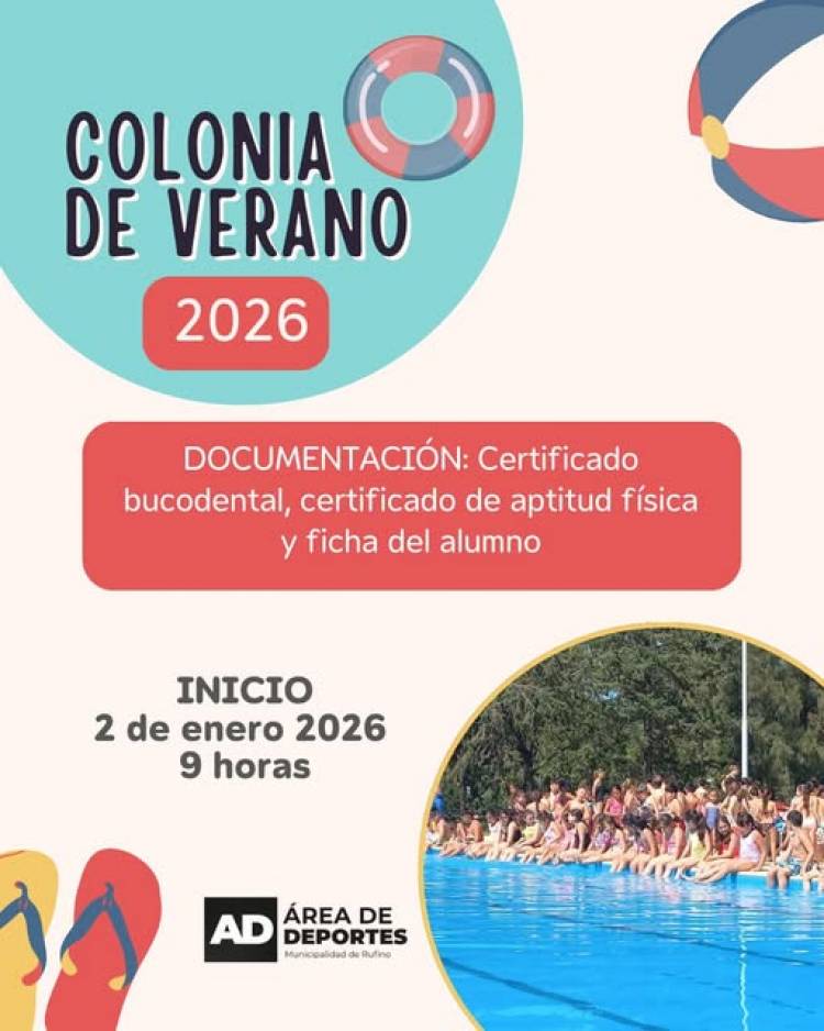 PRE- INSCRIPCION A COLONIA DE VERANO 2026