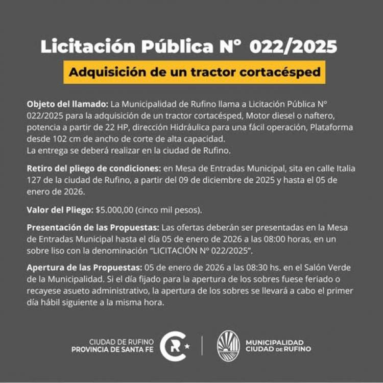 LICITACION PUBLICA N° 022/2025