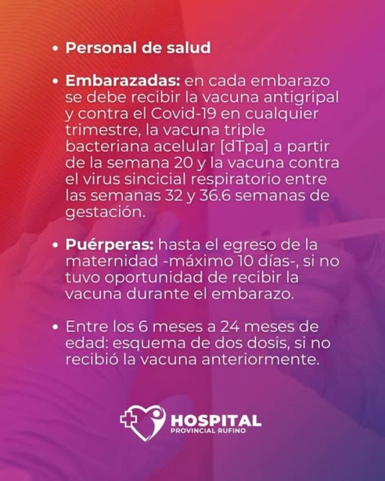 HOSPITAL SAMCO: VACUNACION
