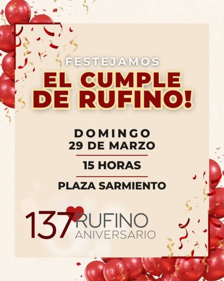 FESTEJAMOS EL CUMPLE DE RUFINO