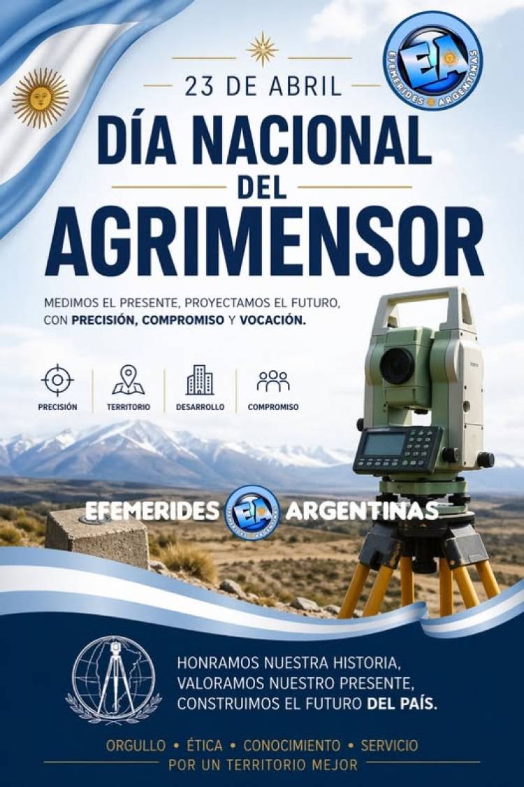 23 DE ABRIL: DIA NACIONAL DEL AGRIMENSOR