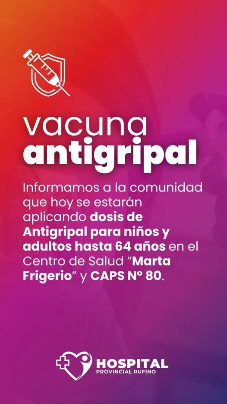 HOSPITAL SAMCO: VACUNACION ANTIGRIPAL
