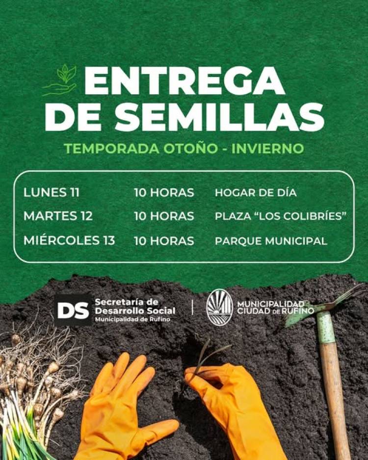 ENTREGA DE SEMILLAS DE ESTACION
