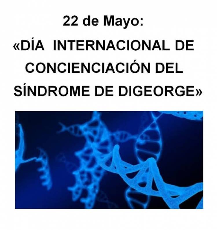 22 DE MAYO: DIA INTERNACIONAL DE CONCIENCIACION DEL SINDROME DIGEORGE